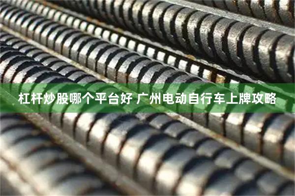 杠杆炒股哪个平台好 广州电动自行车上牌攻略