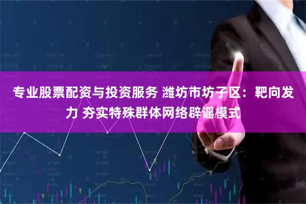 专业股票配资与投资服务 潍坊市坊子区：靶向发力 夯实特殊群体网络辟谣模式